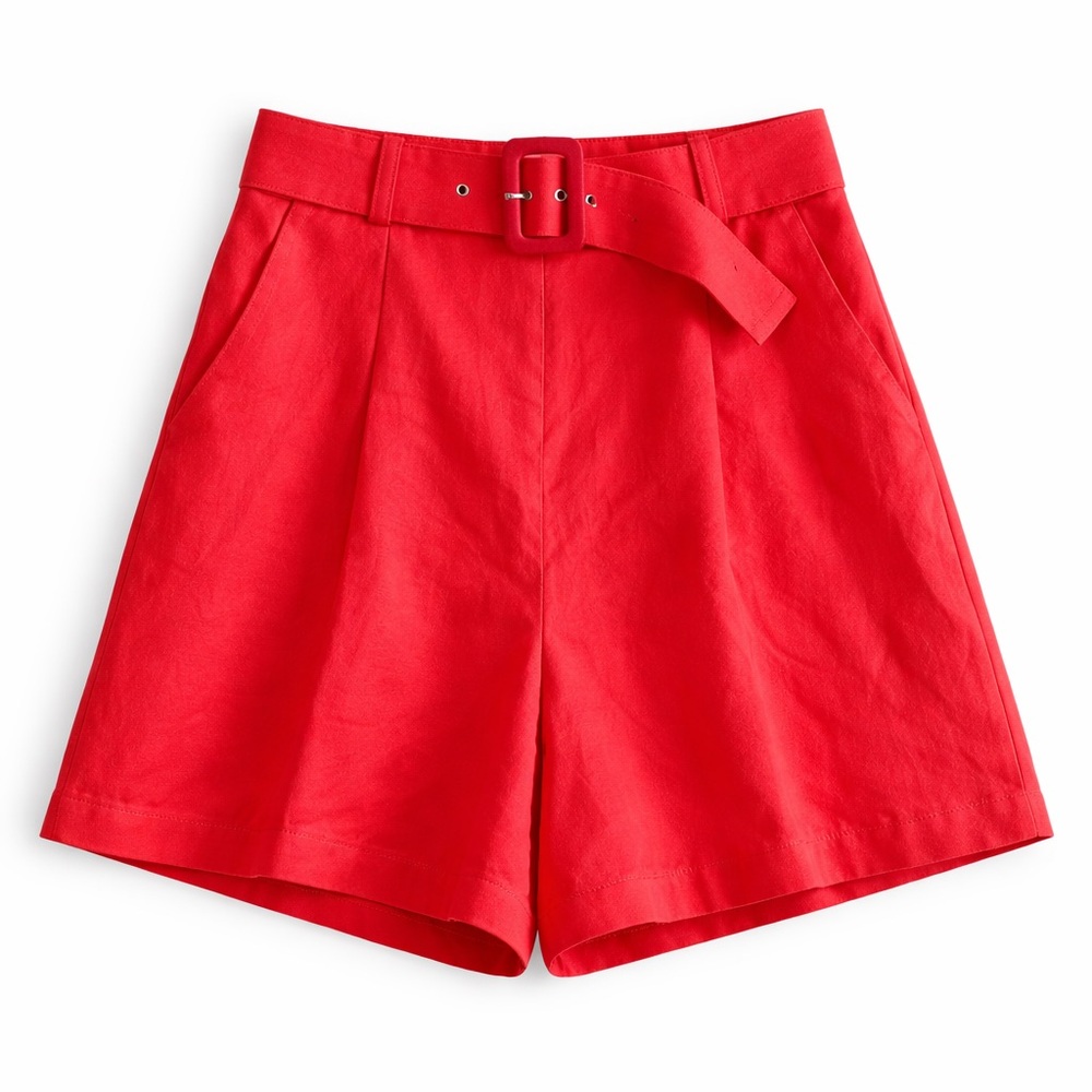 ASOS High Waist Red Women's Shorts